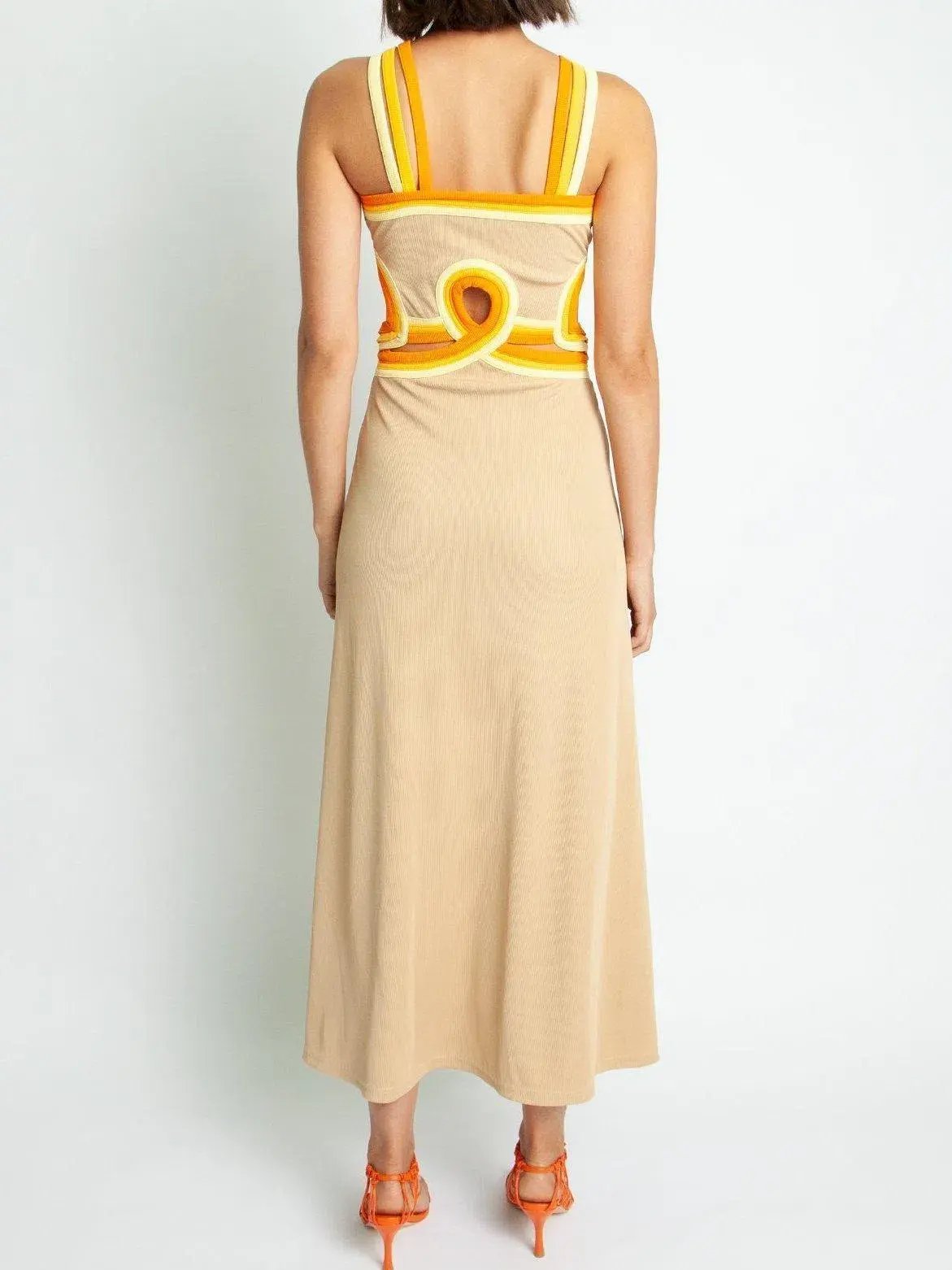 Christopher Esber Looped Verner Bind Multi Strapped Dress Size 6 photo 3