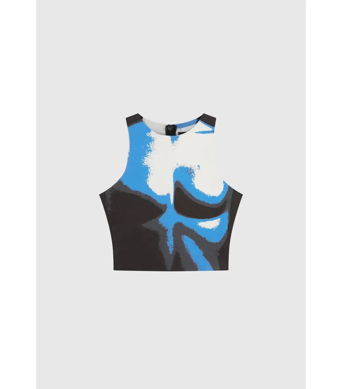 Maniere De Voir Body Print Racer Top and Pants White/Blue Size M / AU 10 photo 10