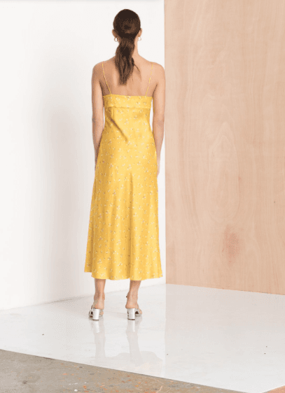 Bec & Bridge Only In Paris Slip Dress Yellow Size 10 photo 2