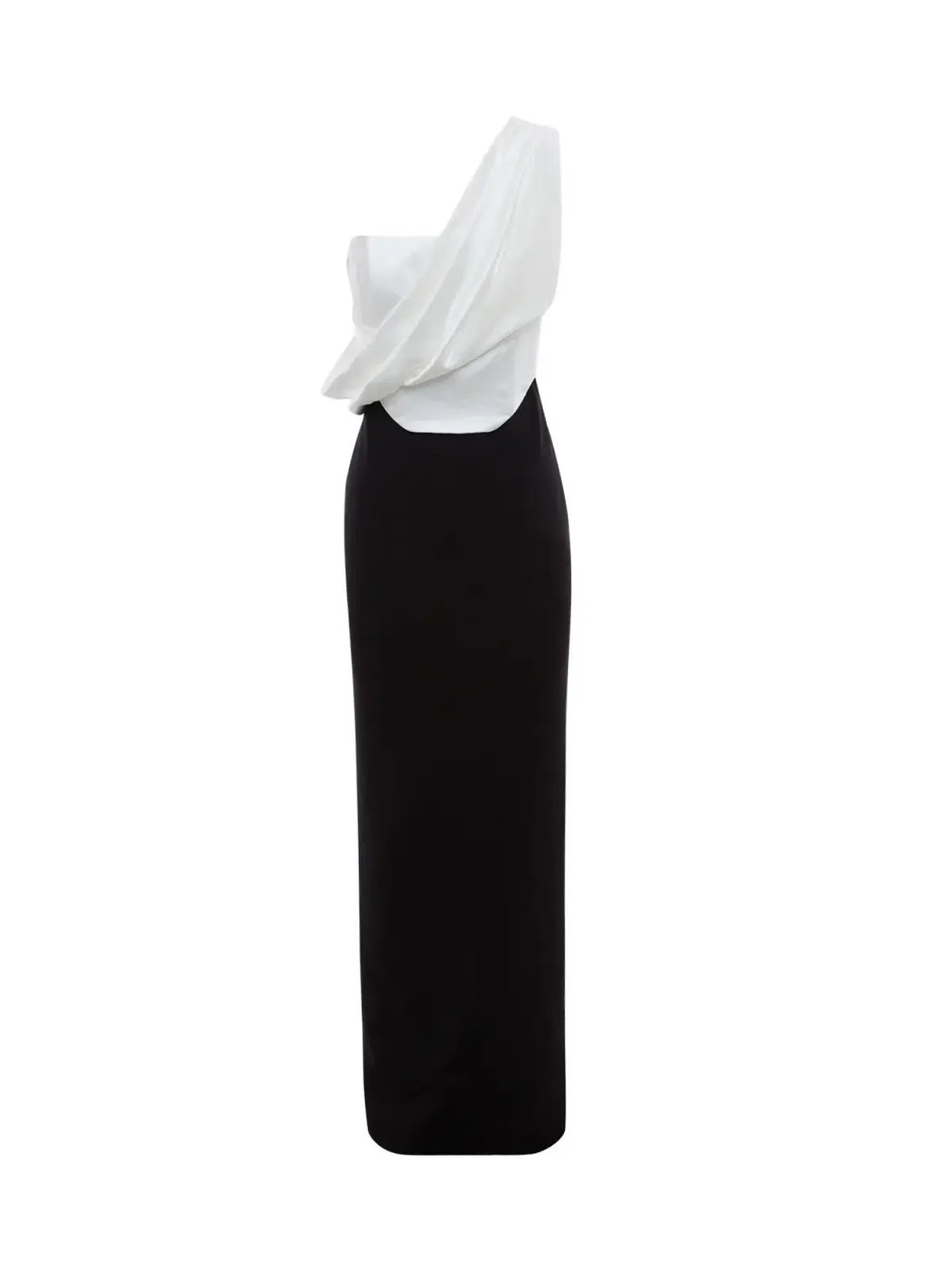 Solace London Kara Maxi Dress Black/Cream Size AU 12 photo 4