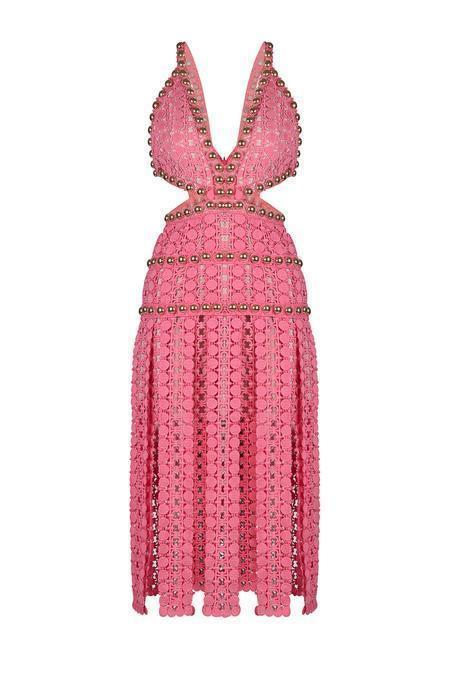 Thurley Titan Midi Dress Pink Size 6 photo 4
