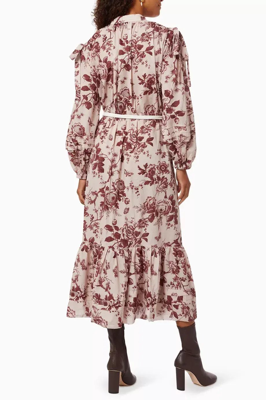 Alemais Heathier Tie Shoulder Dress Print Size AU 12 photo 2