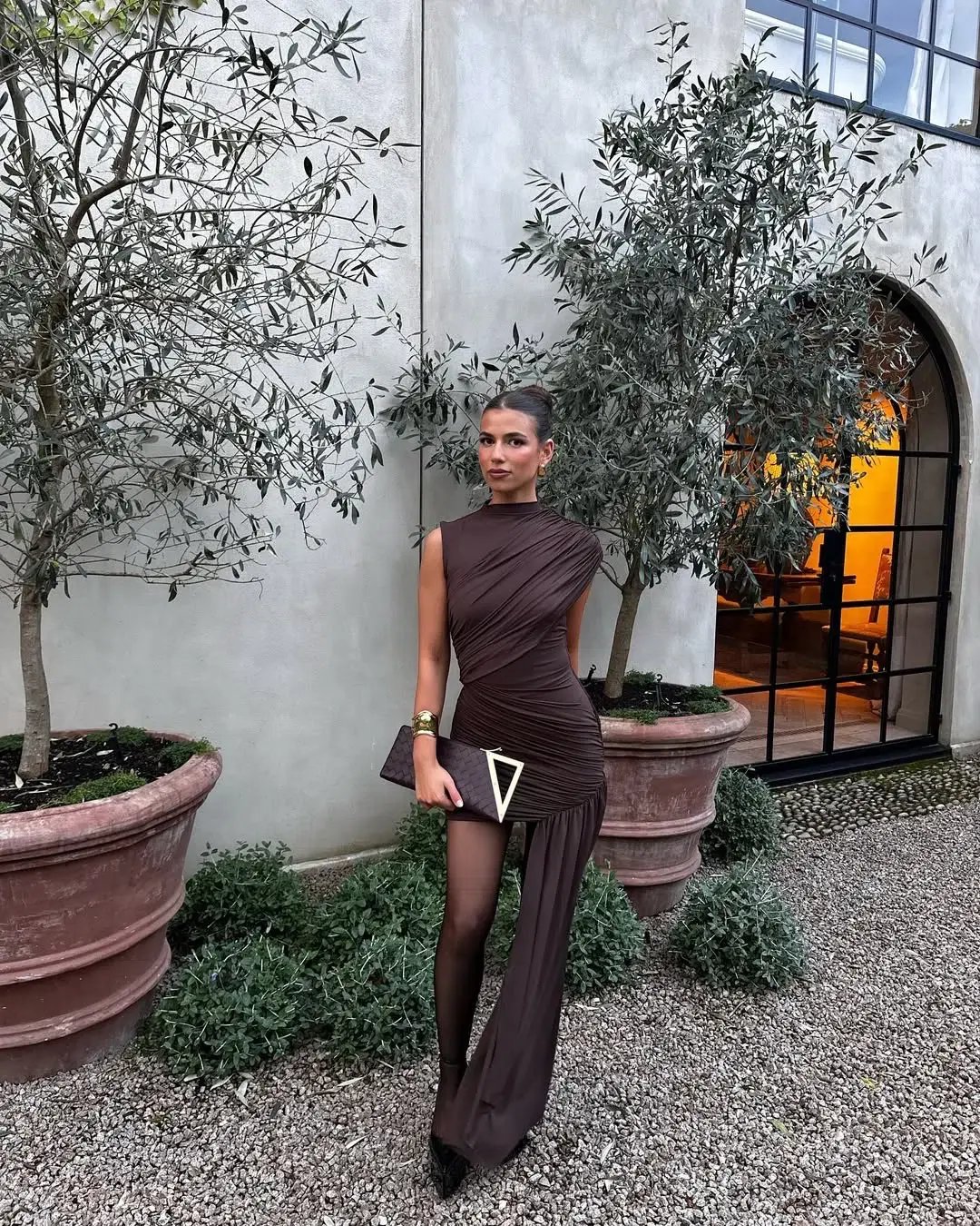 De La Vali Ravenna Min Chocolate Dress  Size 6 photo 2