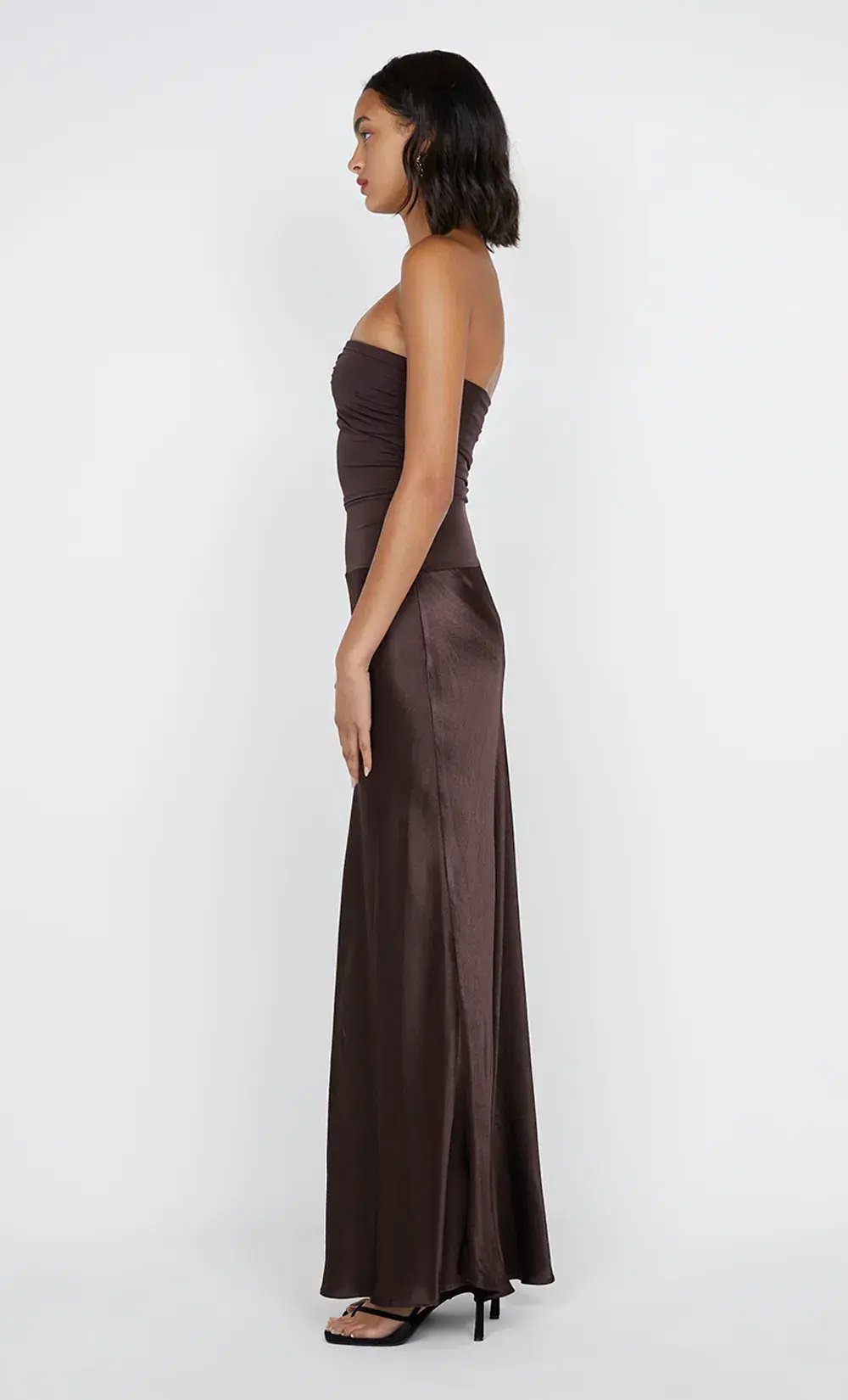 Bec & Bridge Dua Strapless Maxi Dress Dark Chocolate Size 10 photo 5