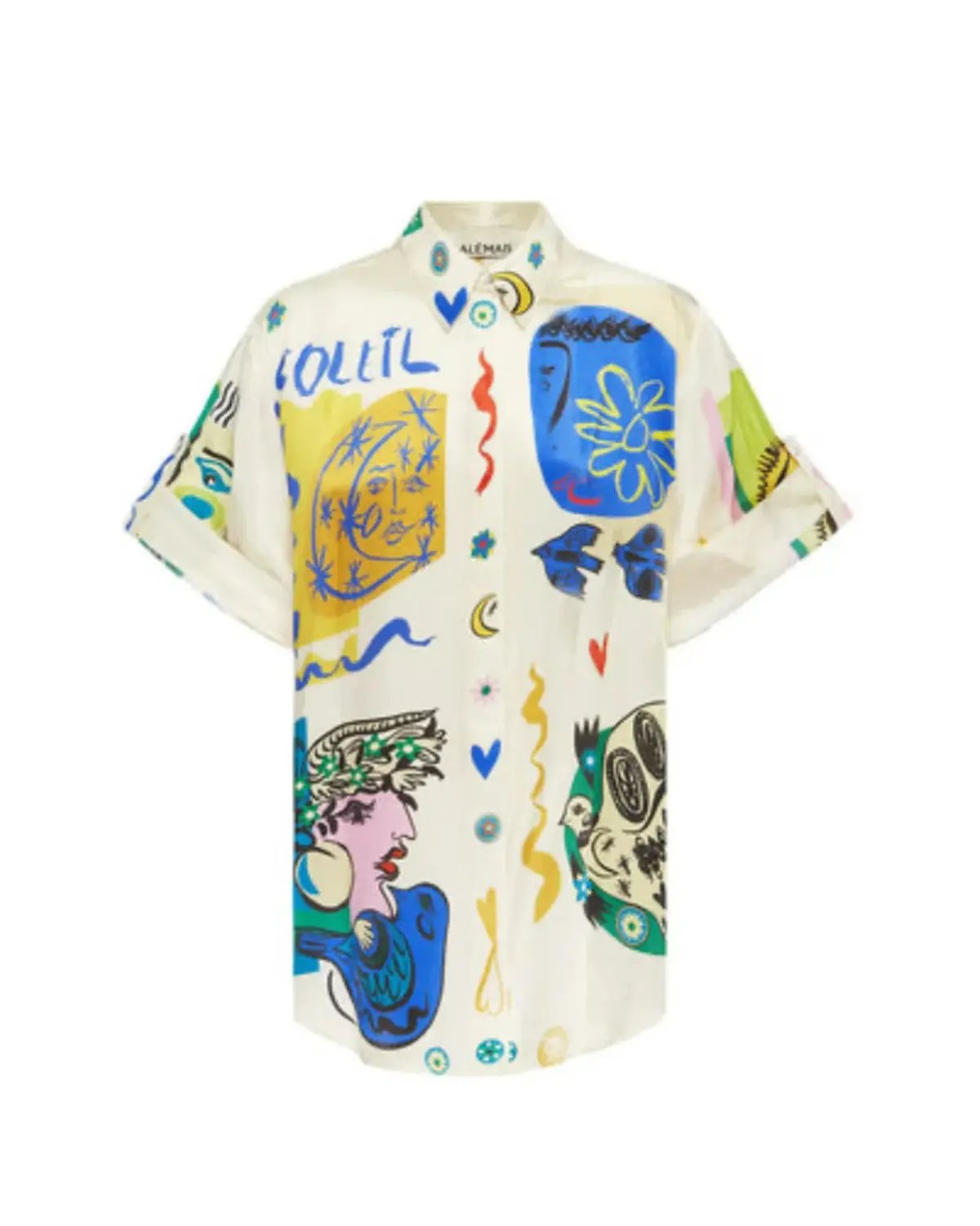 Alemais Soleil SIlk Shirt and Pant Set Print Size AU 14 photo 4