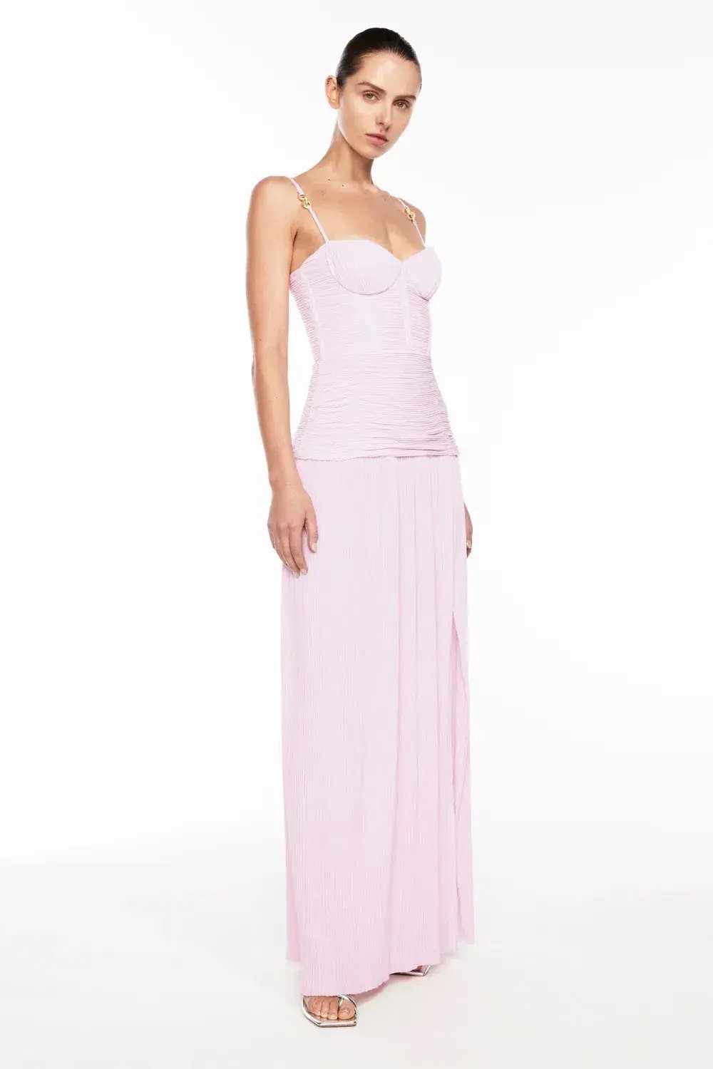 Manning Cartell Double Time Pleat Maxi / Pink / Size 10 photo 3