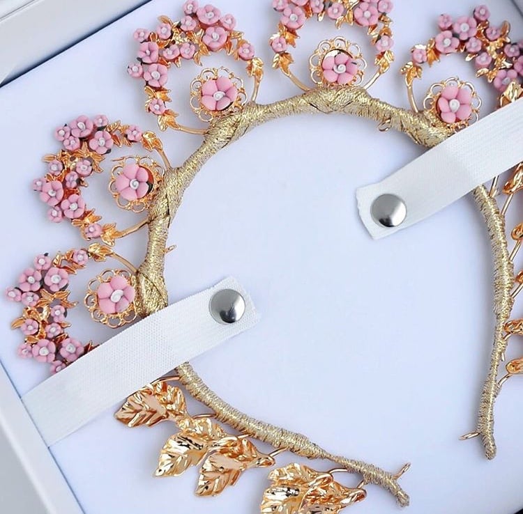 Ashlee Lauren Pink Poppy Crown photo 6