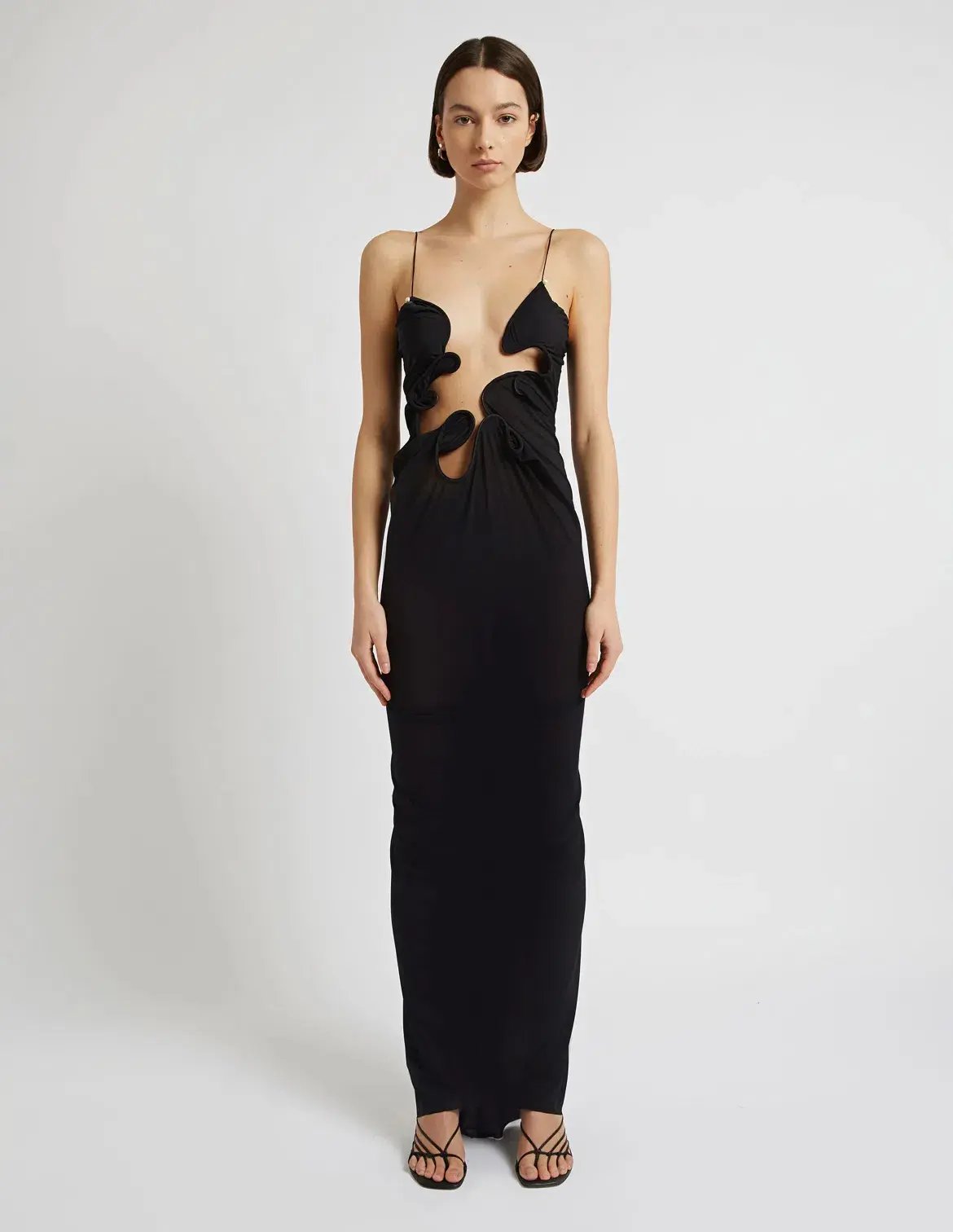 Christopher Esber Molded Venus Dress Black Size 6 photo 2