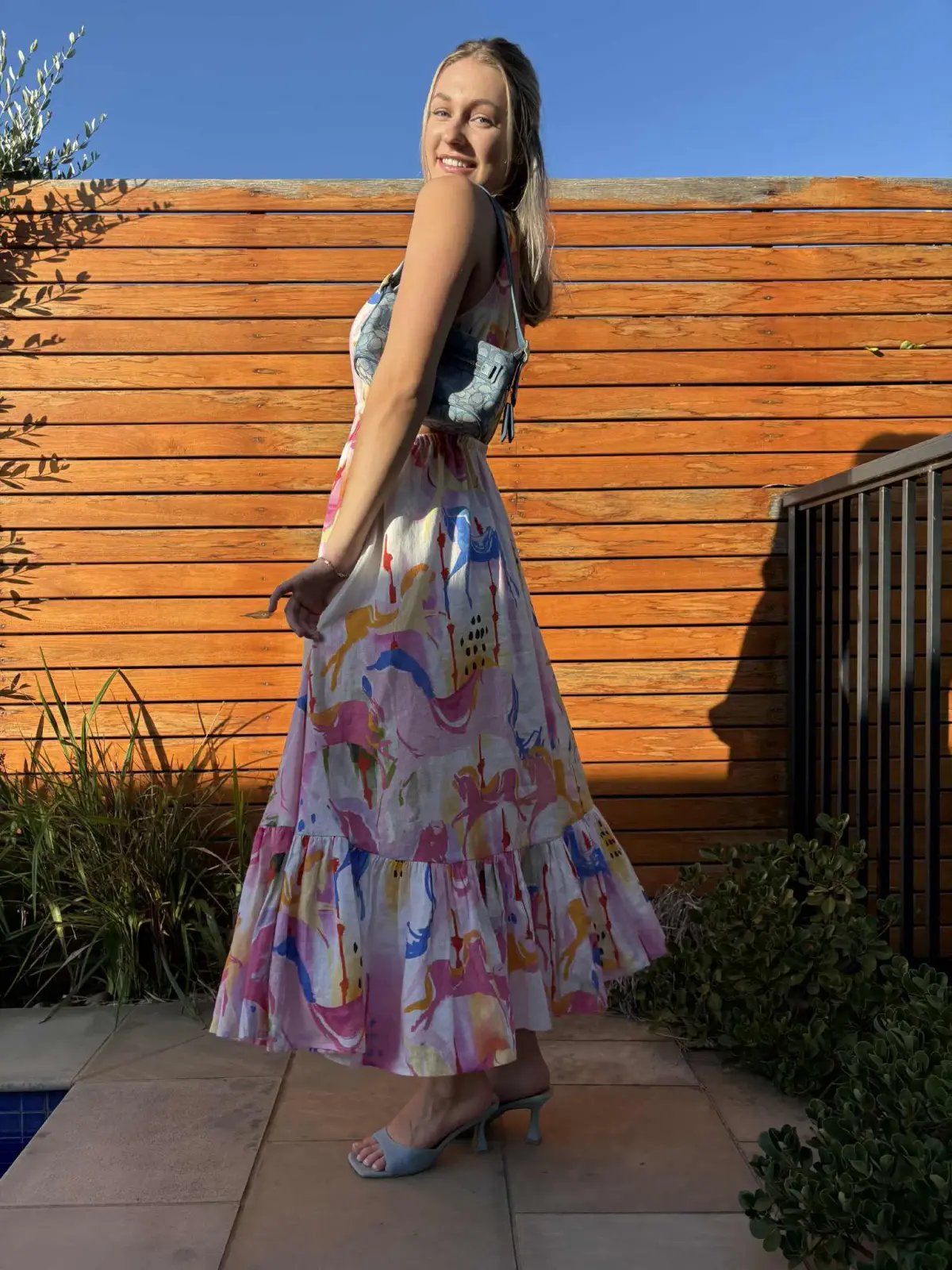 Leo Lin Carousel cut out maxi dress size 8 photo 4