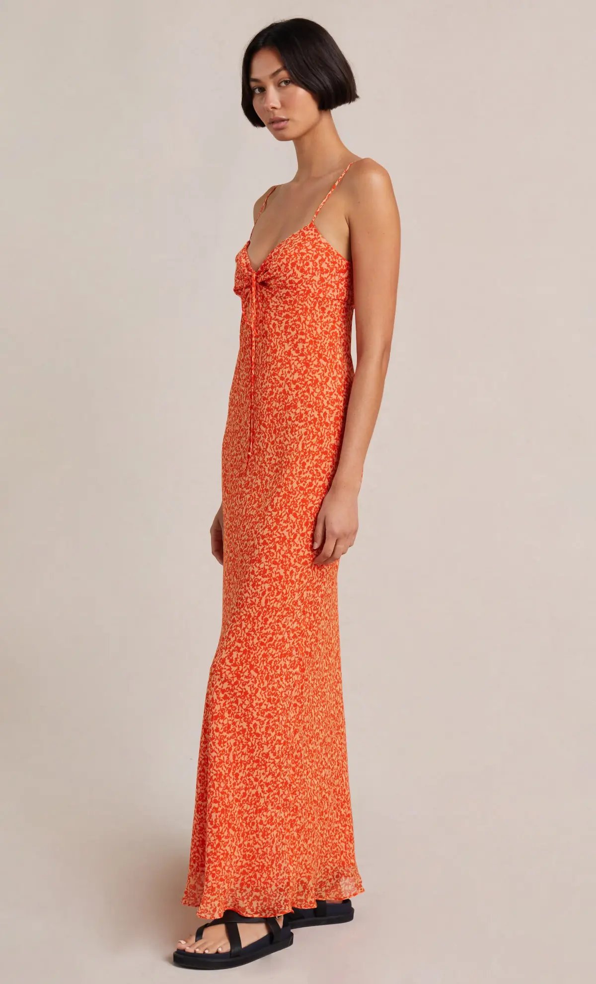 Bec & Bridge Cheri Maxi Dress Orange Size 8 photo 2