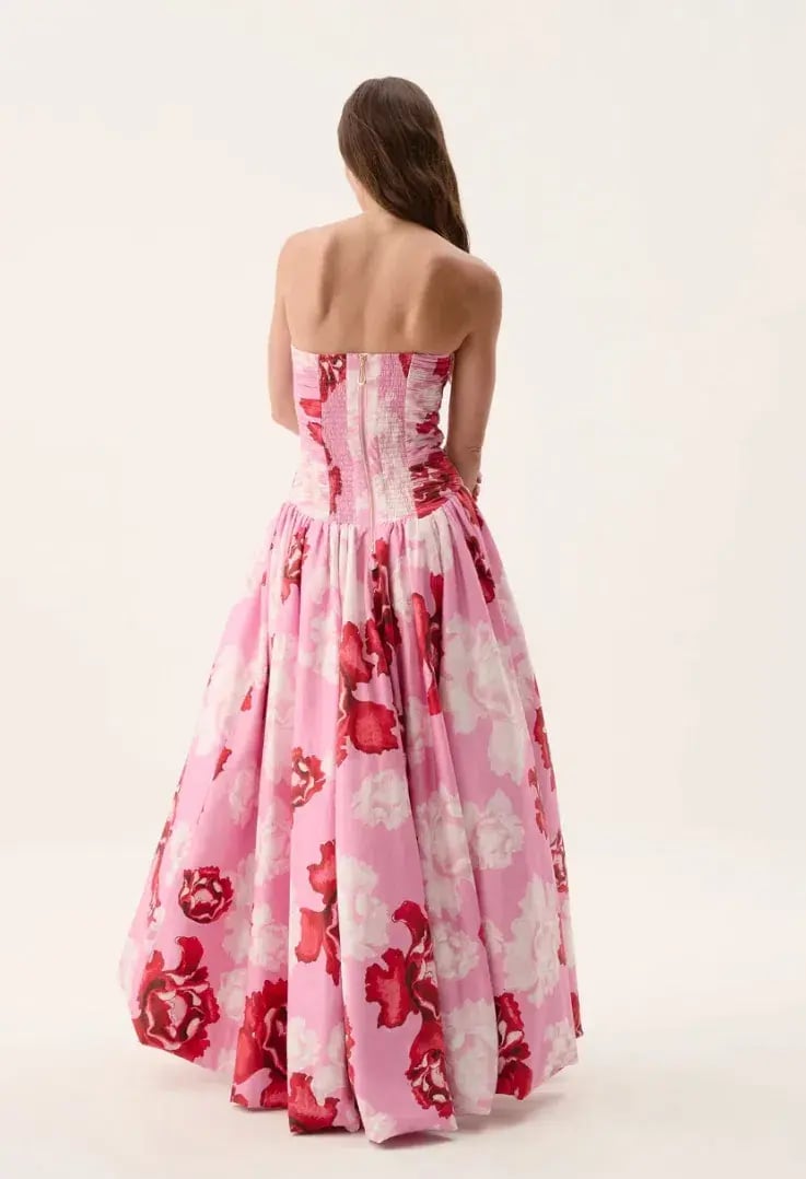 AJE Behold Maxi Dress in Pink Boldly Blooming Size 12 photo 2