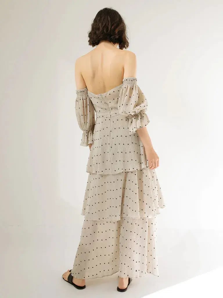 Sir The Label Camille Cut Out Floor Length Gown Cream | AU 10 photo 2