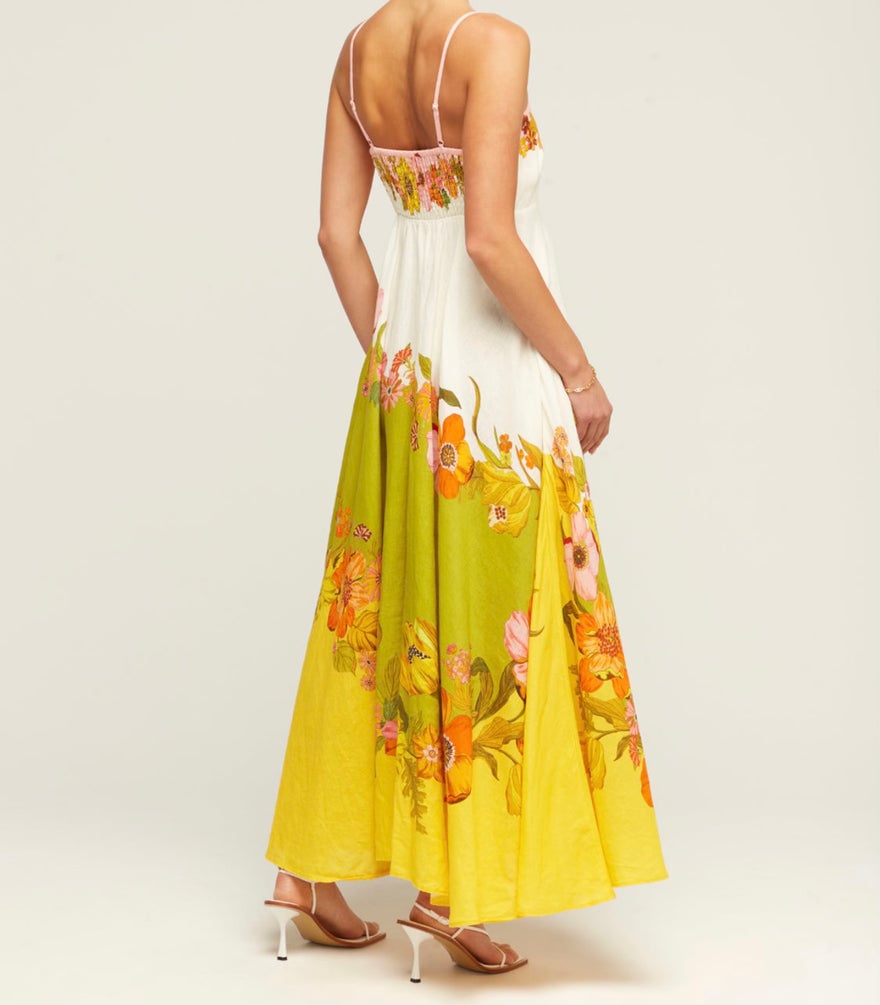Alemais Silas Linen Dress in Multi photo 3