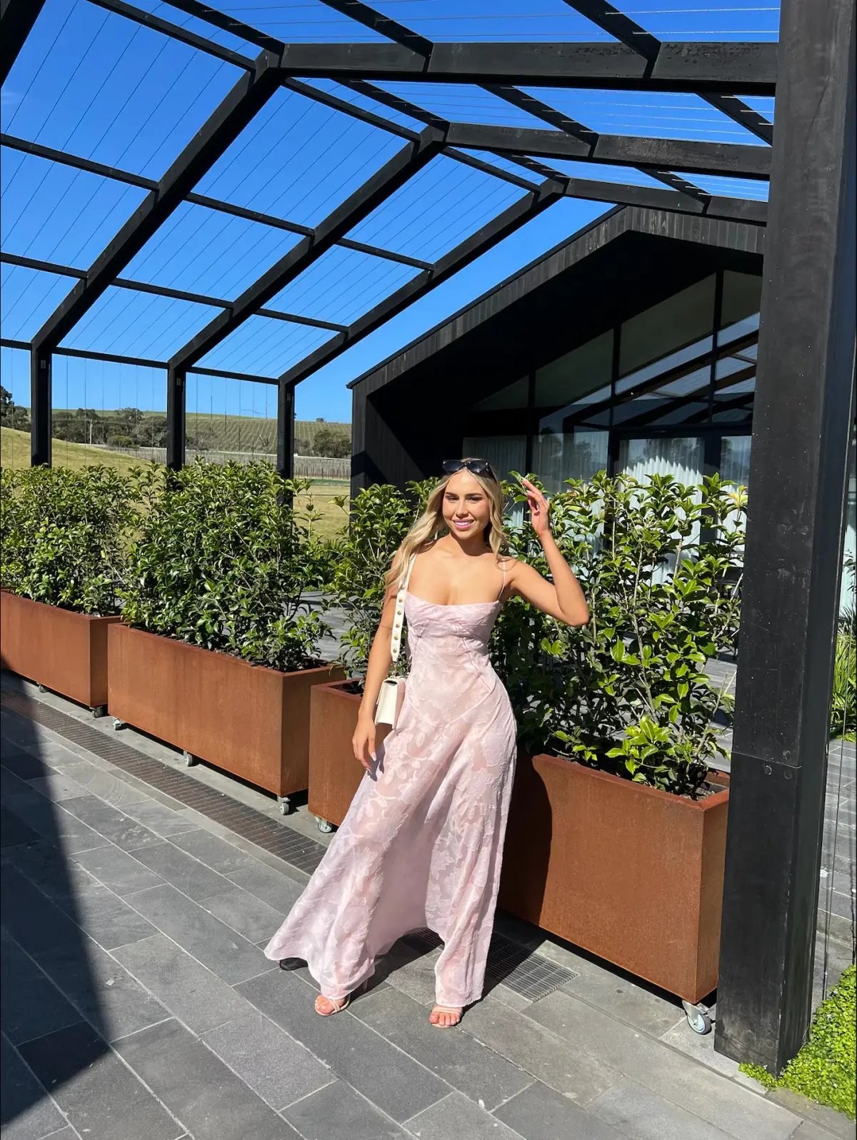 House of CB Seren Maxi Dress in Soft Pink Small /Au 8 photo 2