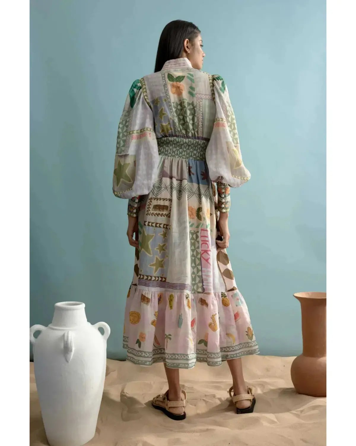 Alemais Emma Gale Shirtdress Multi Size AU 14 photo 3
