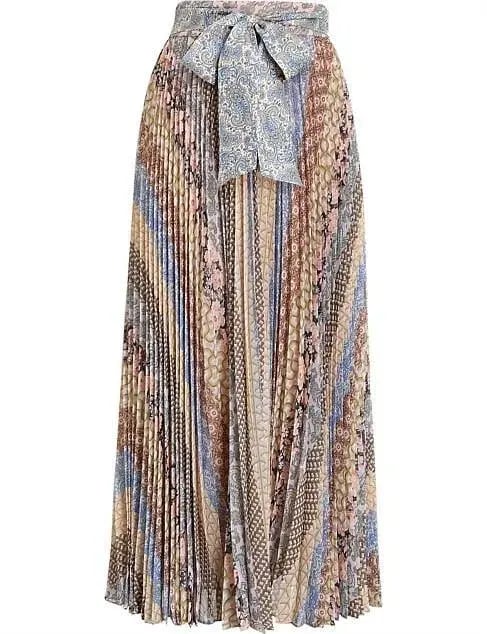 Zimmermann Sunray Skirt Tiled Stripe Size 2 / Au 12 photo 5
