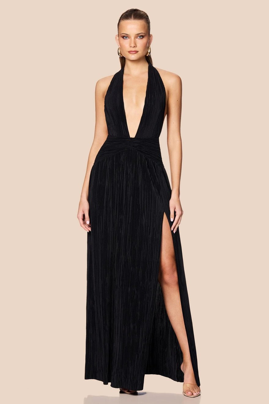 Nookie Desiree Halter Gown - Black photo 2