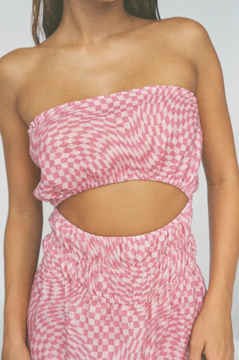 Palytte The Label Piper Dress Print Pink Size AU 6 photo 3