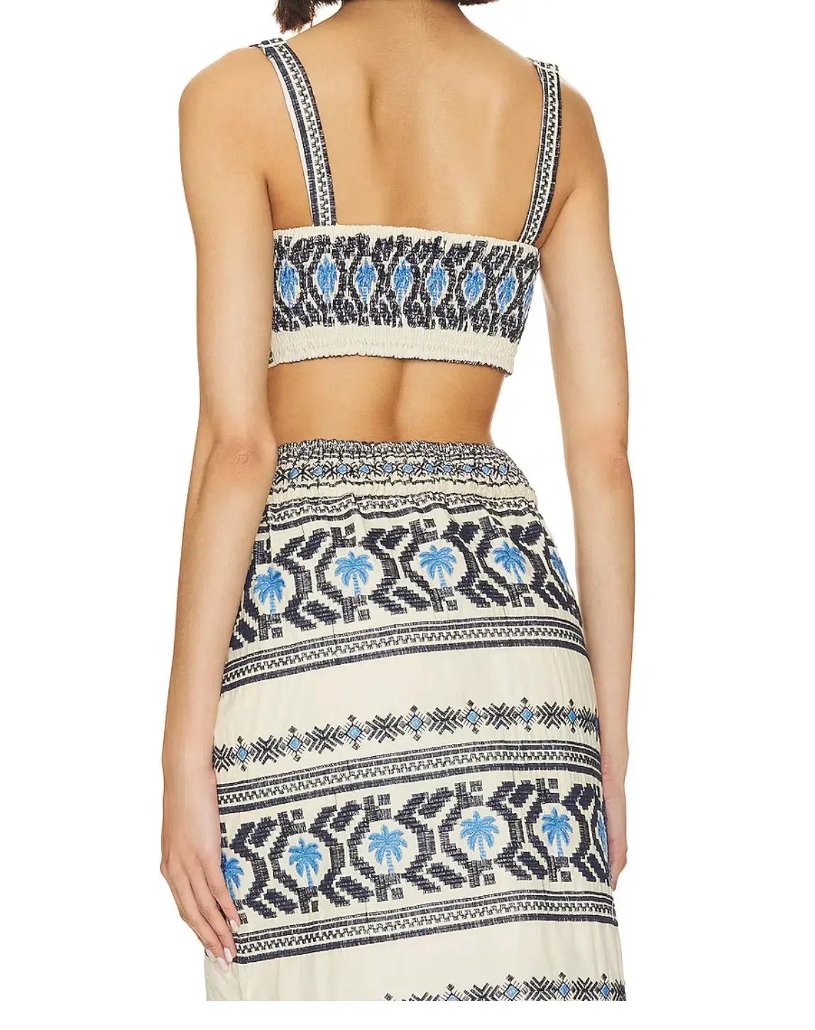 Johanna Ortiz Breeze Crop Top & Namtrik Maxi Skirt Set Print Size 8 photo 3