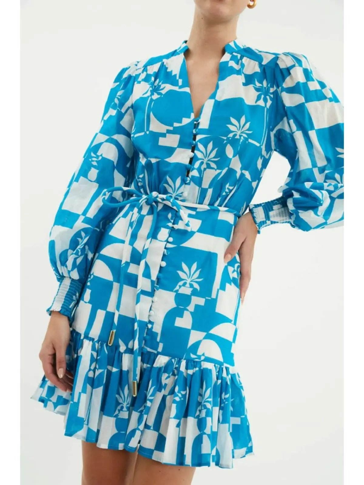 Rebecca Vallance Ibiza Mini Dress Print Size AU 8 photo 3