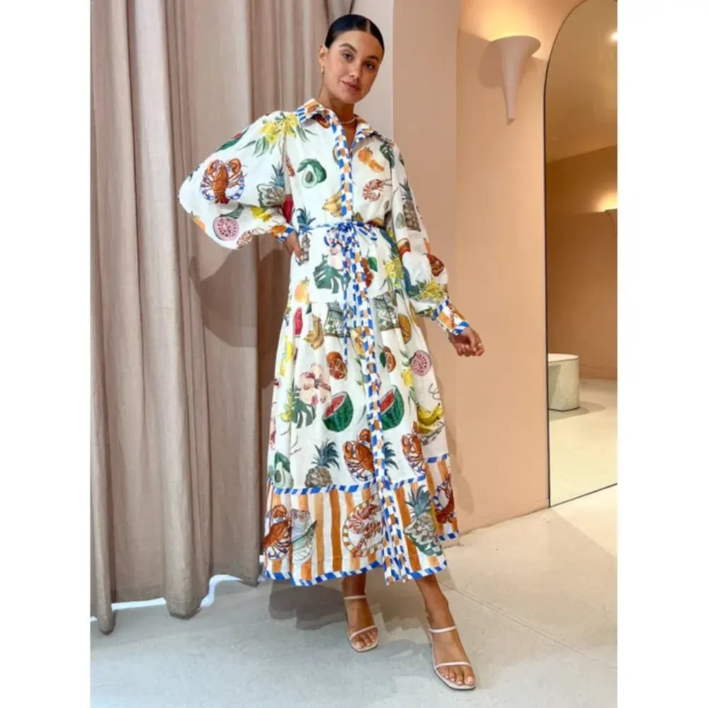 Alemais Theo Shirtdress Multi Size AU 6 photo 2