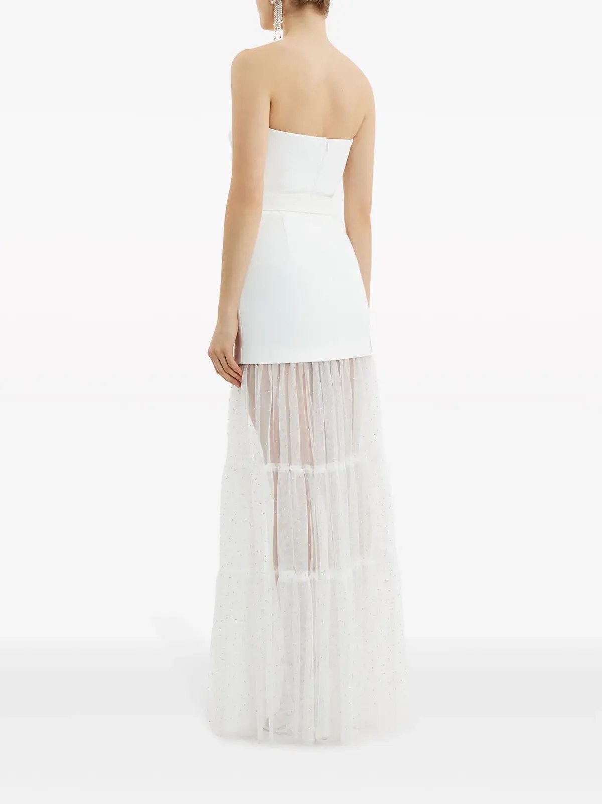 Rebecca Vallance Mirabella Strapless Gown Ivory Size 12 photo 3