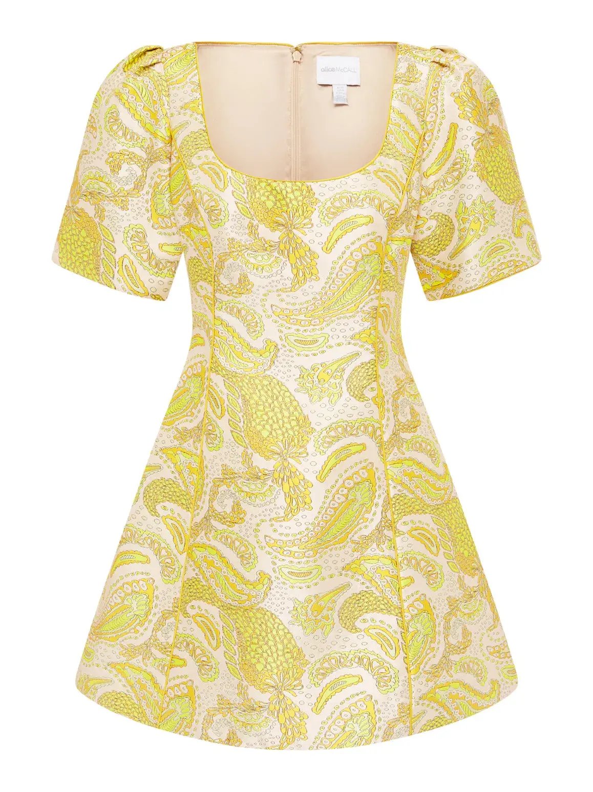 Alice McCall Sun California Dreaming Mini Dress Yellow Size 6 US / 10 AU photo 5