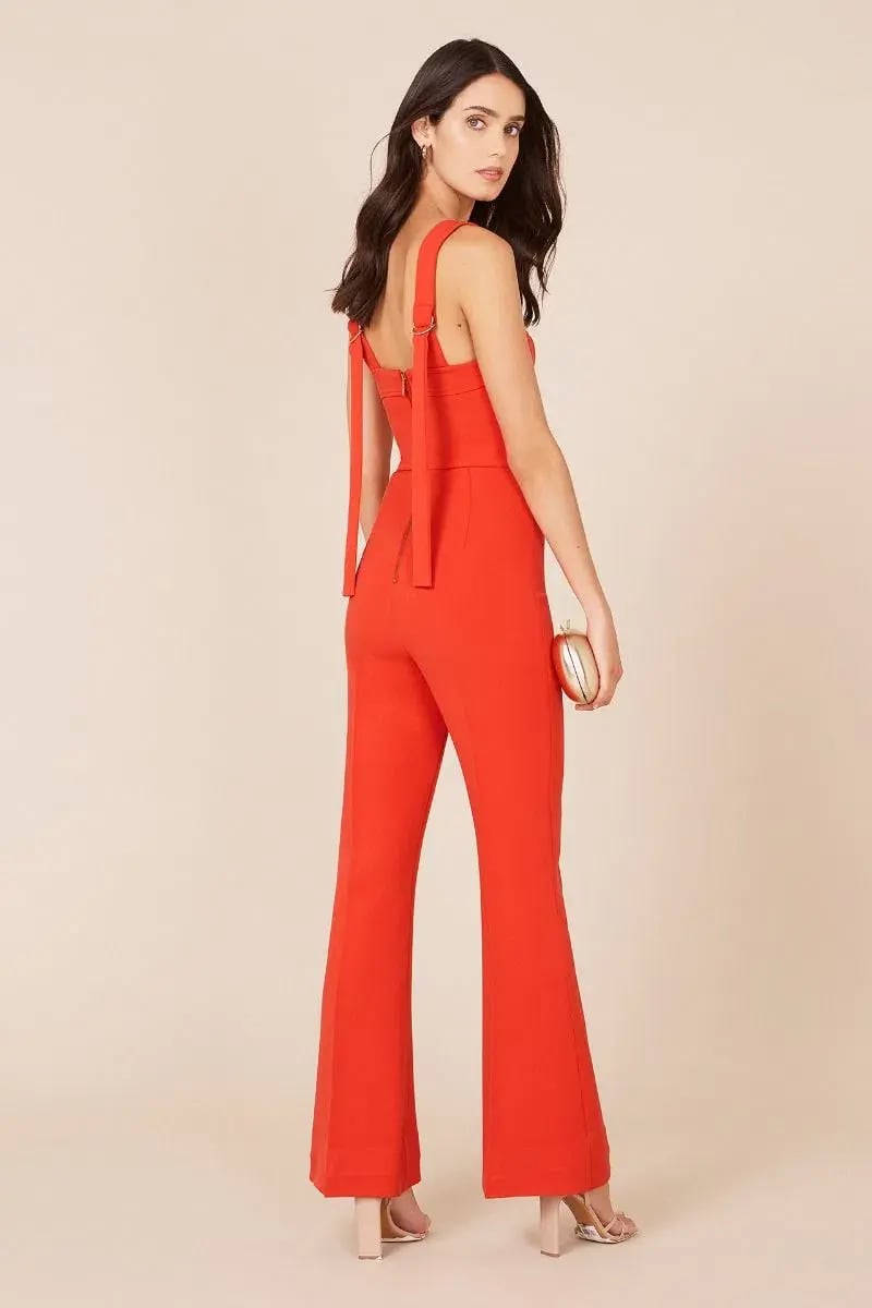 Rebecca Vallance Lamour Jumpsuit Red Size 6 photo 3
