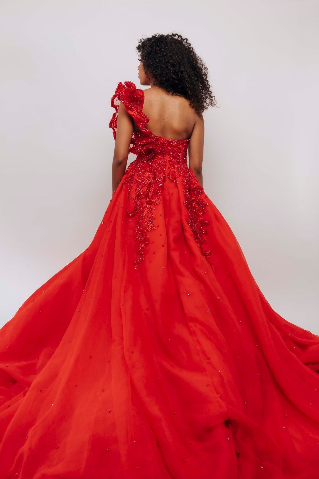 ALBINA BALLGOWN#1BY ALBINA DYLA RED photo 3