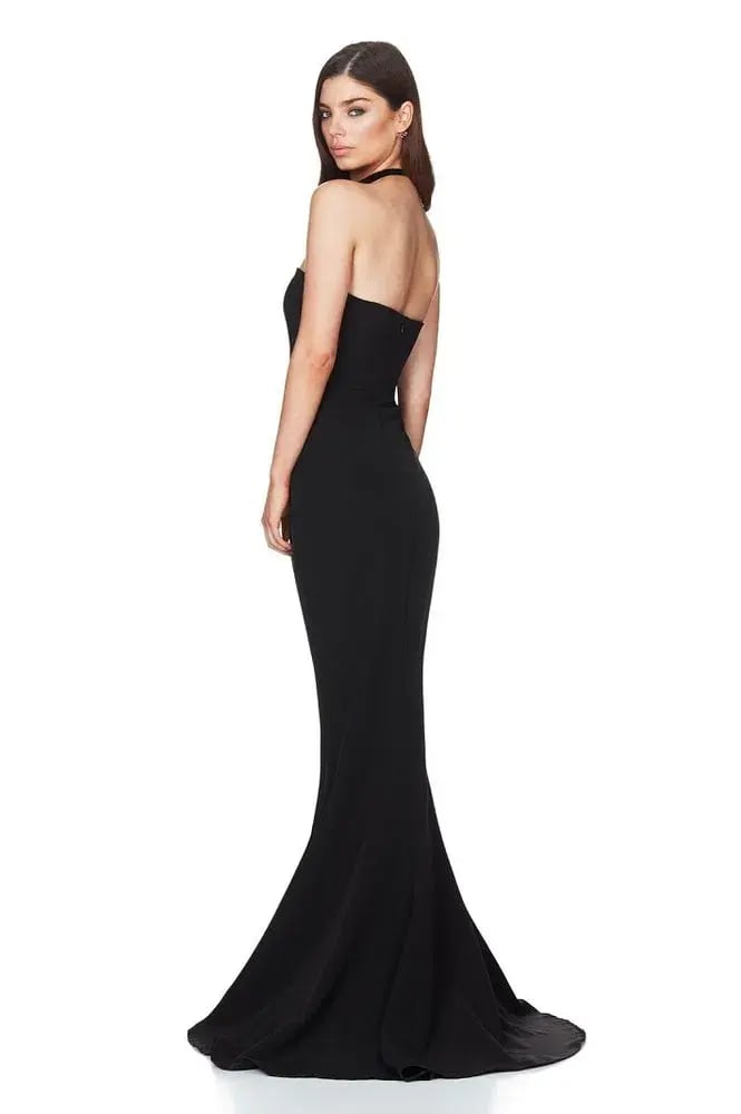 Nookie Angelina Fishtail Gown in Black Size 8/S photo 4
