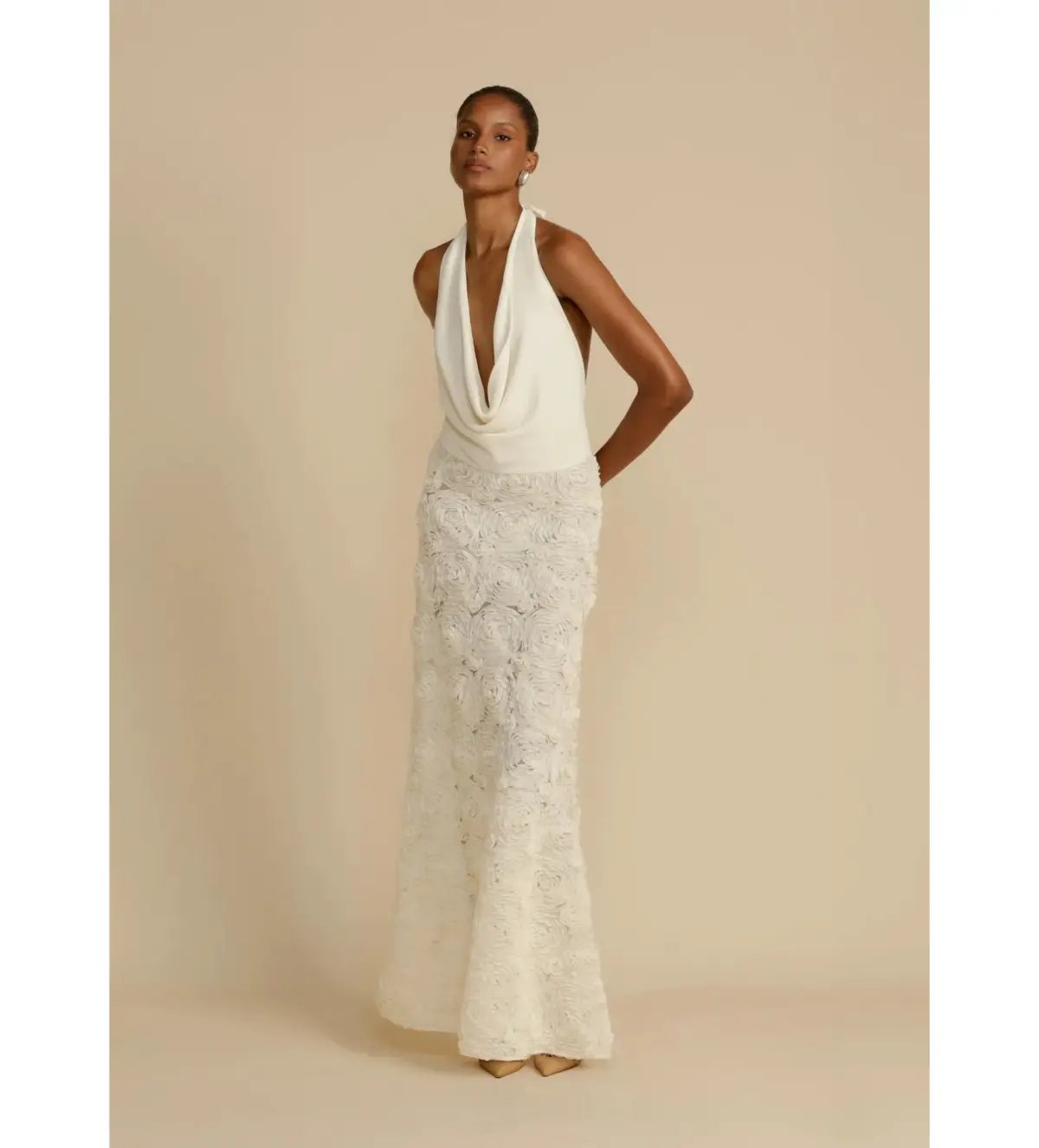 Arcina Ori Adriana Maxi Dress White Size AU 10 photo 3
