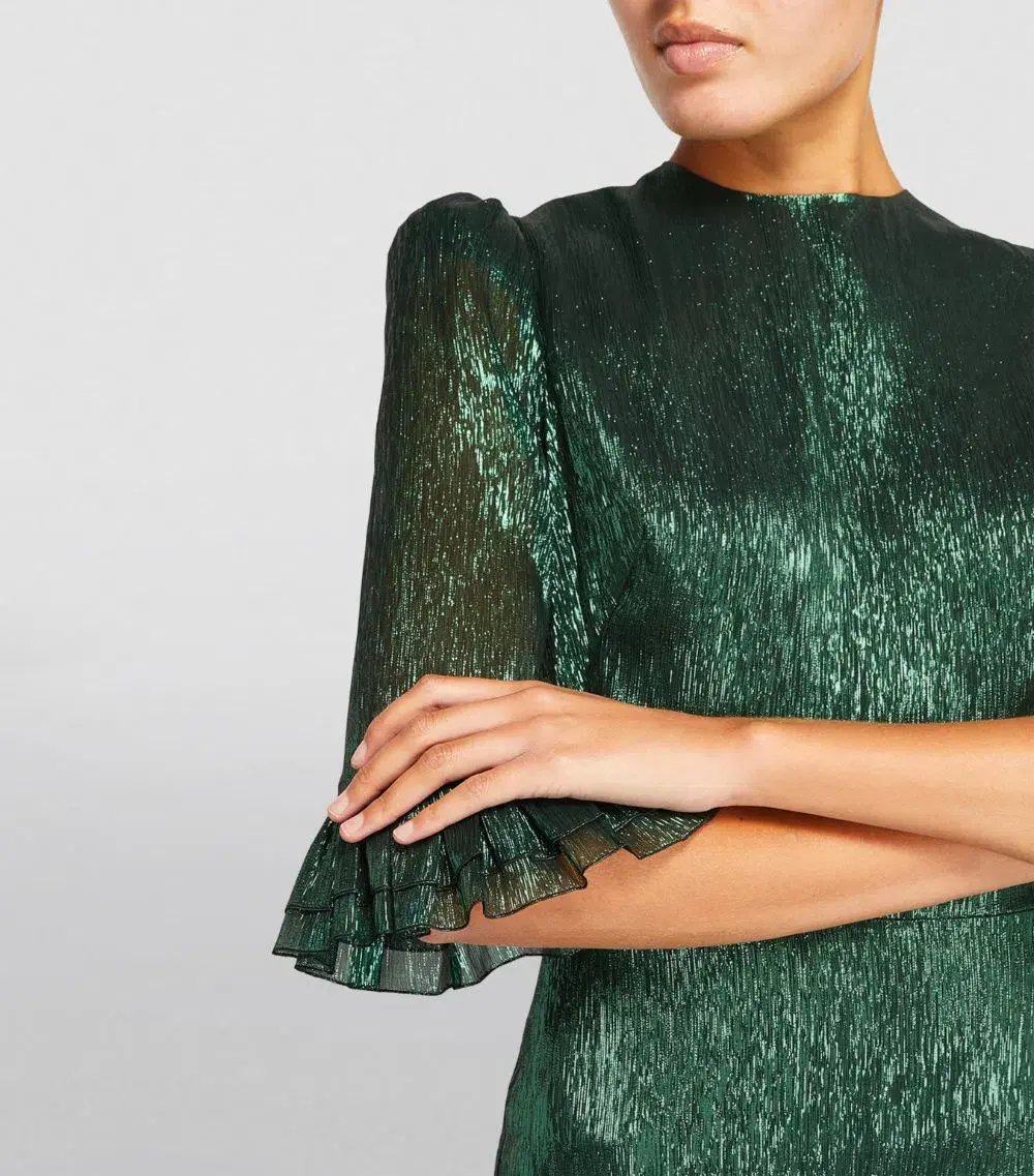 The Vampire's Wife Falconetti Midi Dress Green Size 10 photo 2