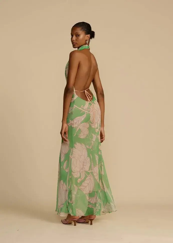 Arcina Ori Josefine Dress Green Floral Size Small/ AU 8 photo 3