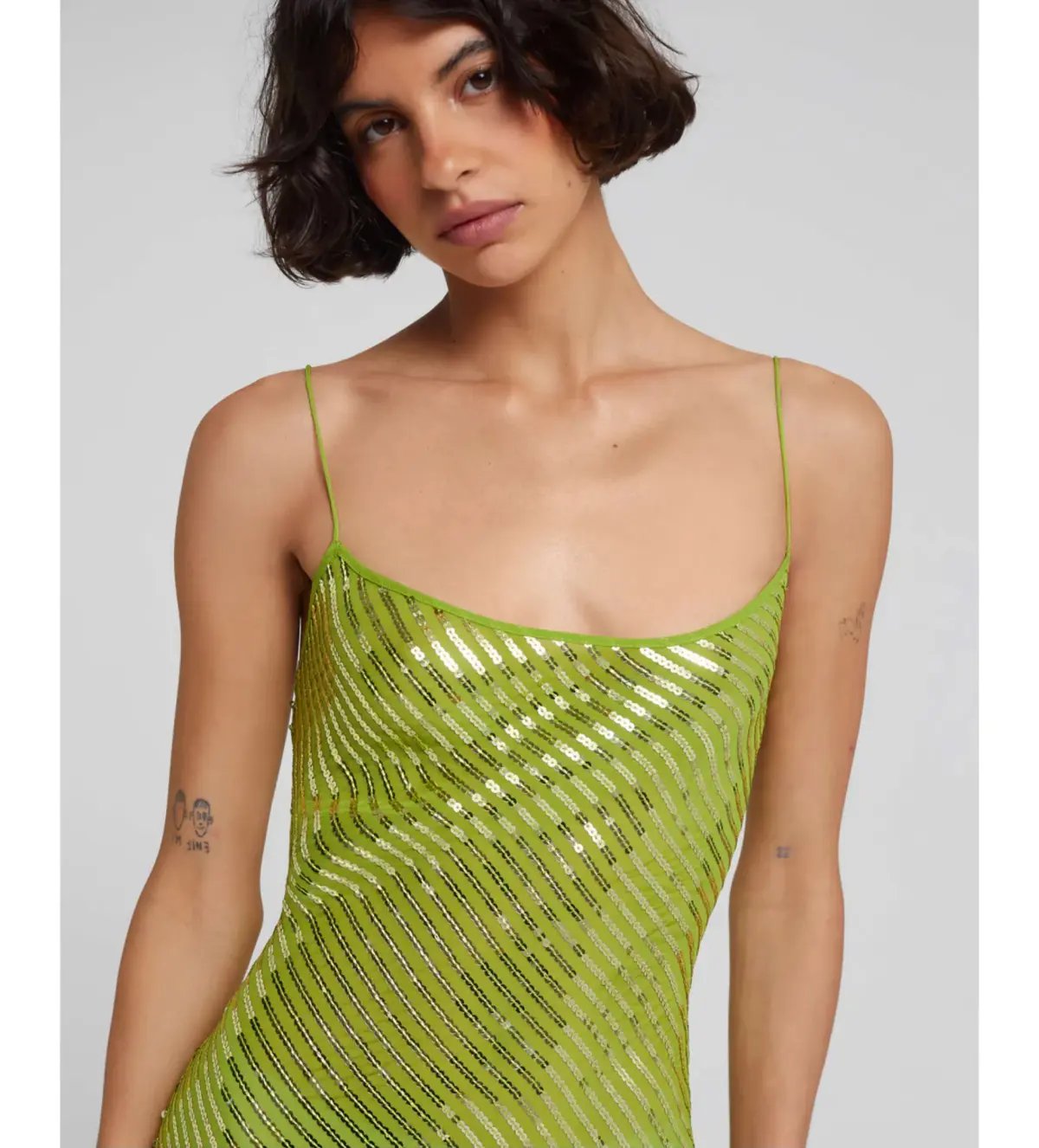 Rat & Boa Gina Sequin Maxi Dress Green Size XS photo 2