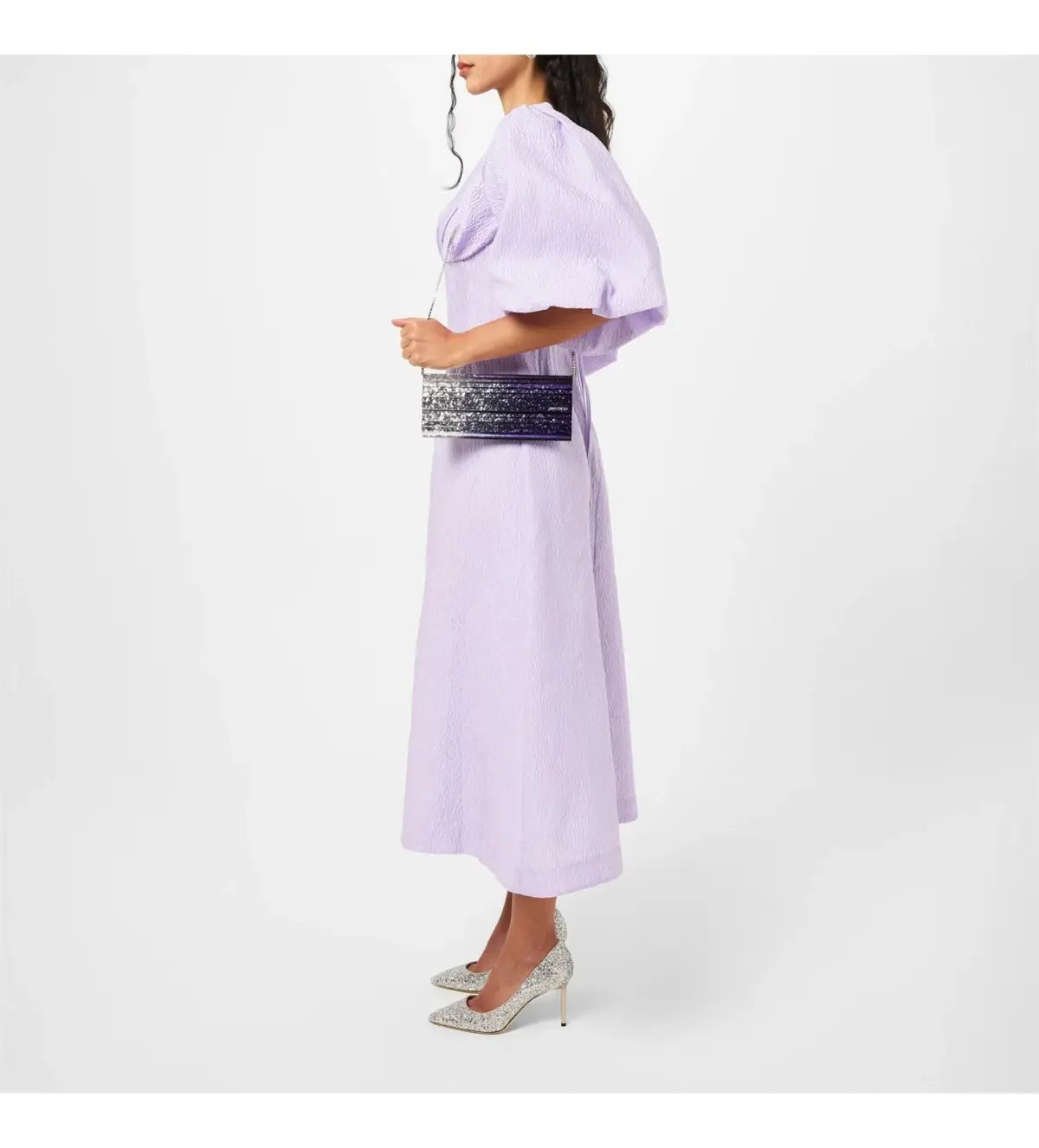 Rachel Gilbert Emiko Dress Lilac Size 16 photo 2