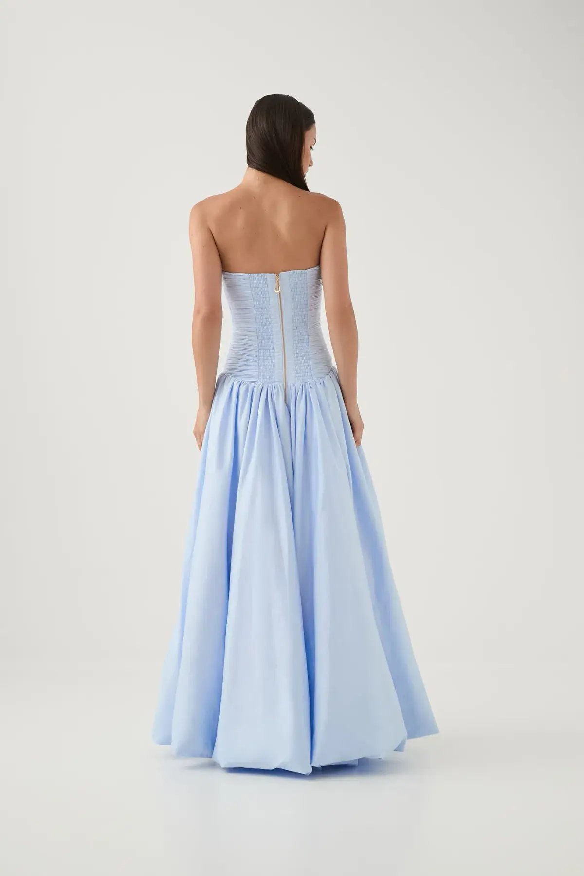 Aje Violette Bubble Hem Maxi in Pearl Blue Size 10 photo 3