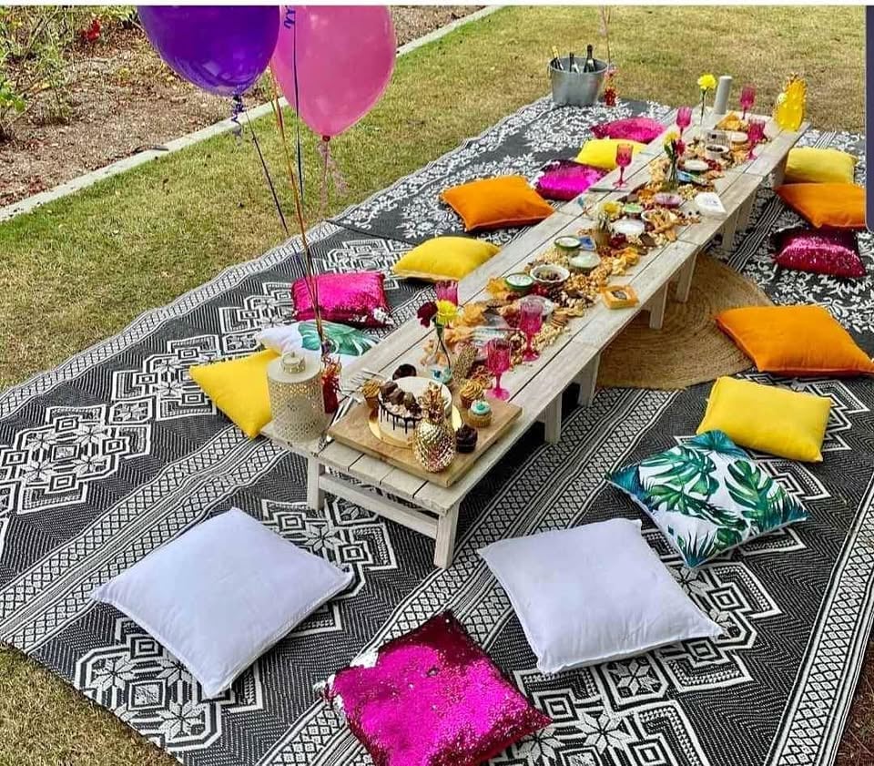 Picnic Tables set up for hire photo 5