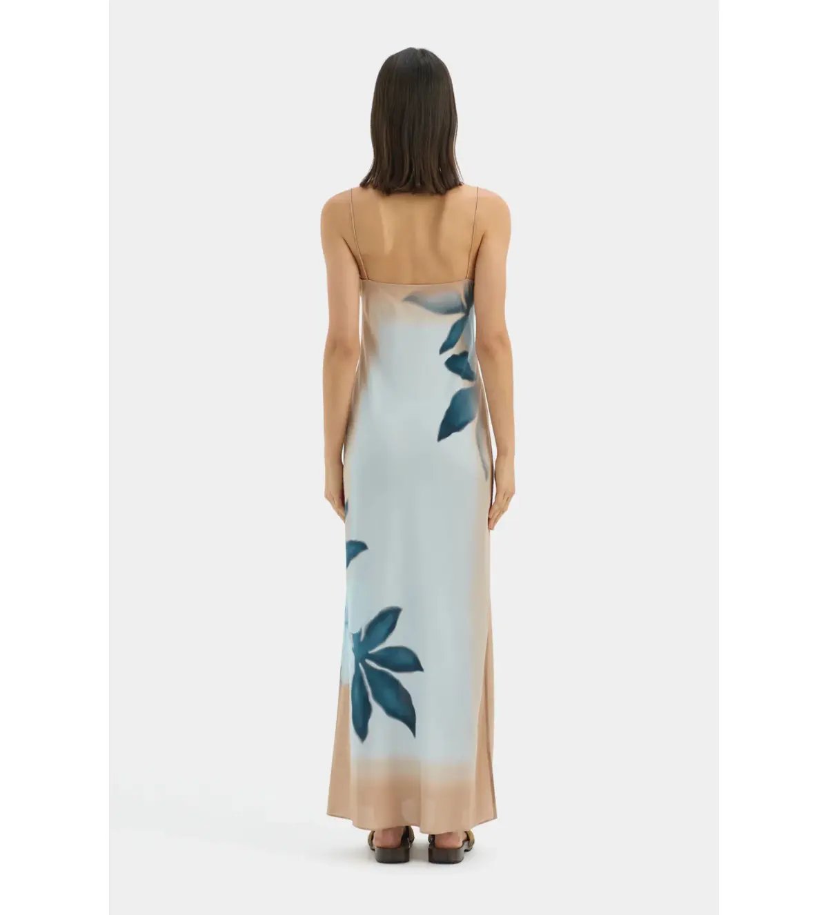 Sir The Label Serene Slip Maxi Dress Sequoia Blue Floral Size 2/AU 10 photo 3