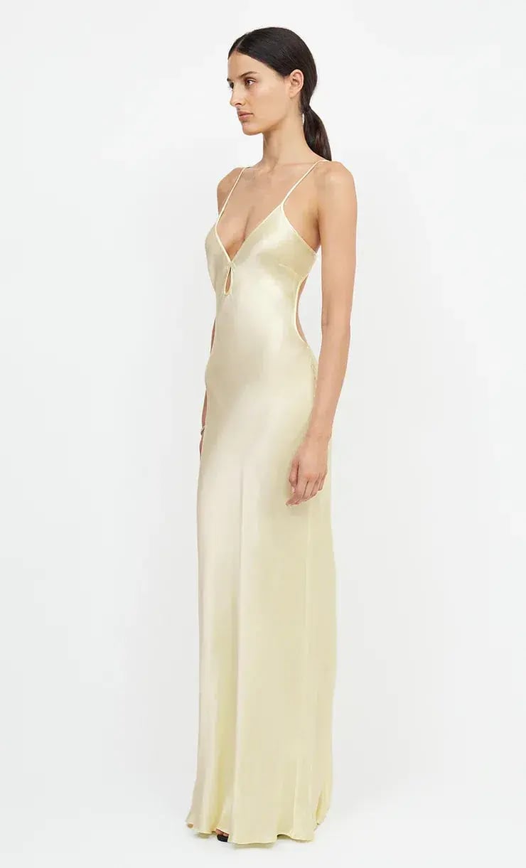 Bec & Bridge Cedar City Maxi Dress Ice Yellow Size 8 photo 2