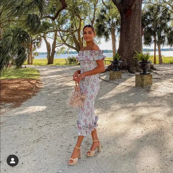 V. Chapman - The Lilac Dress in Floral - Size AU 8 photo 4