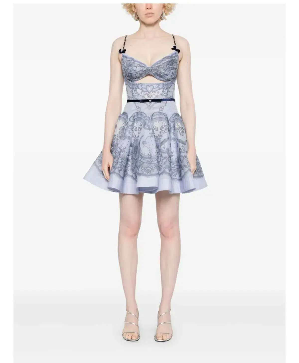 Zimmermann Crush Twist Front Mini Dress Print Size 4 / Aus 16 photo 5