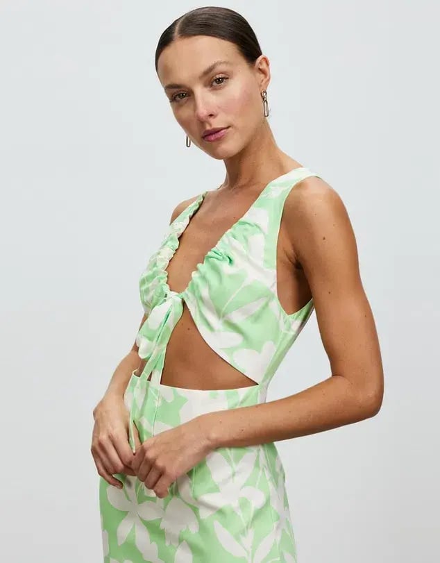 Lover Maldives Midi Dress Green Size 12 photo 4