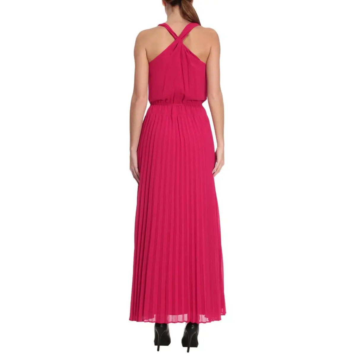 Patrizia Pepe Pleated Dress Fuchsia Size 40 photo 3