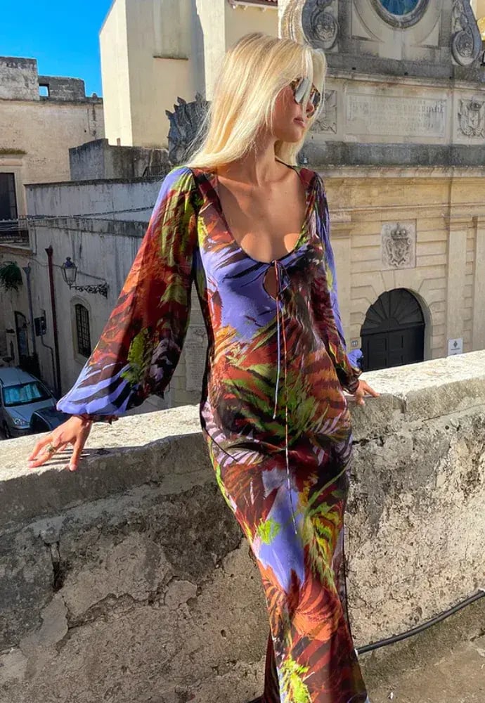 Rat and Boa Daliana Dress Multi Size 6 photo 3