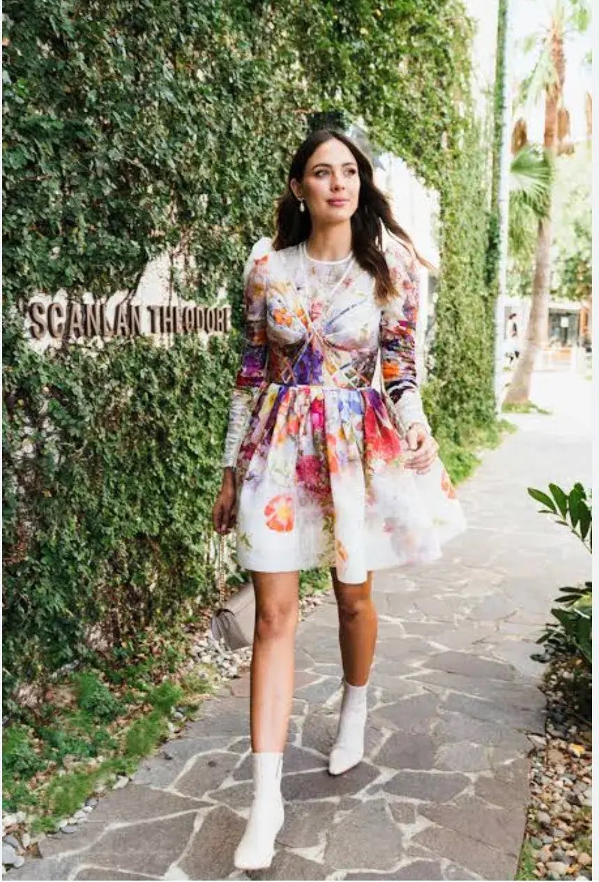 Zimmermann Prima Panelled Mini Dress Floral Size 1 / Au 10 photo 2