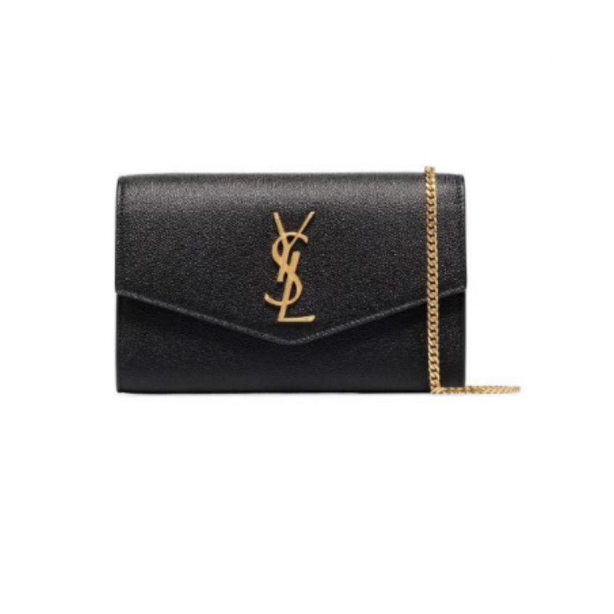 Saint Laurent Uptown Envelope Handbag Black photo 2