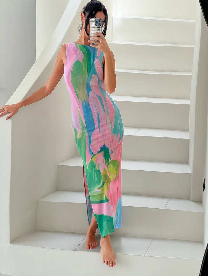 She is Olla Luelle Midi Dress In Gaia photo 3
