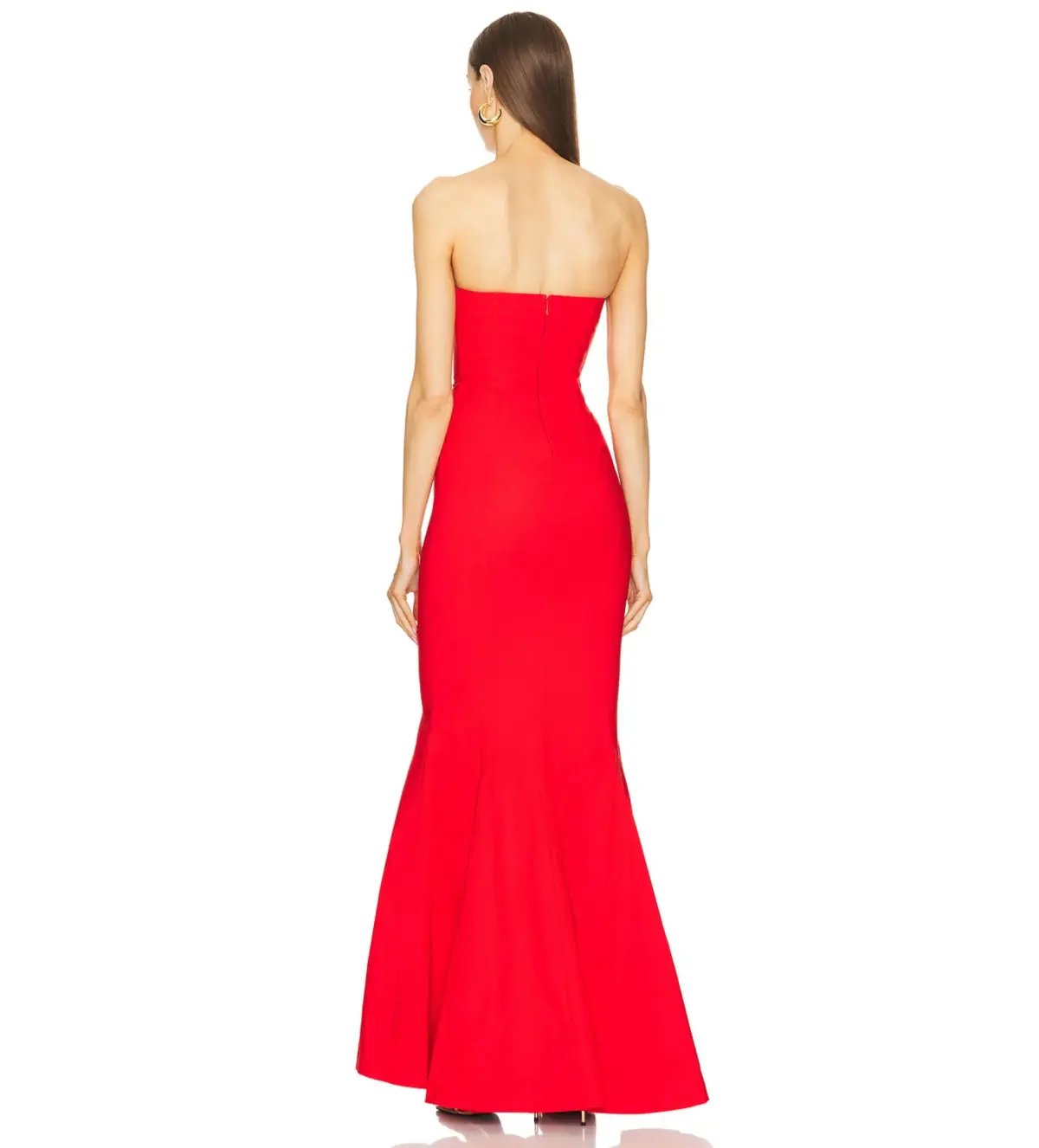 Michael Costello Billie Gown Red Size M/AU 10 photo 3