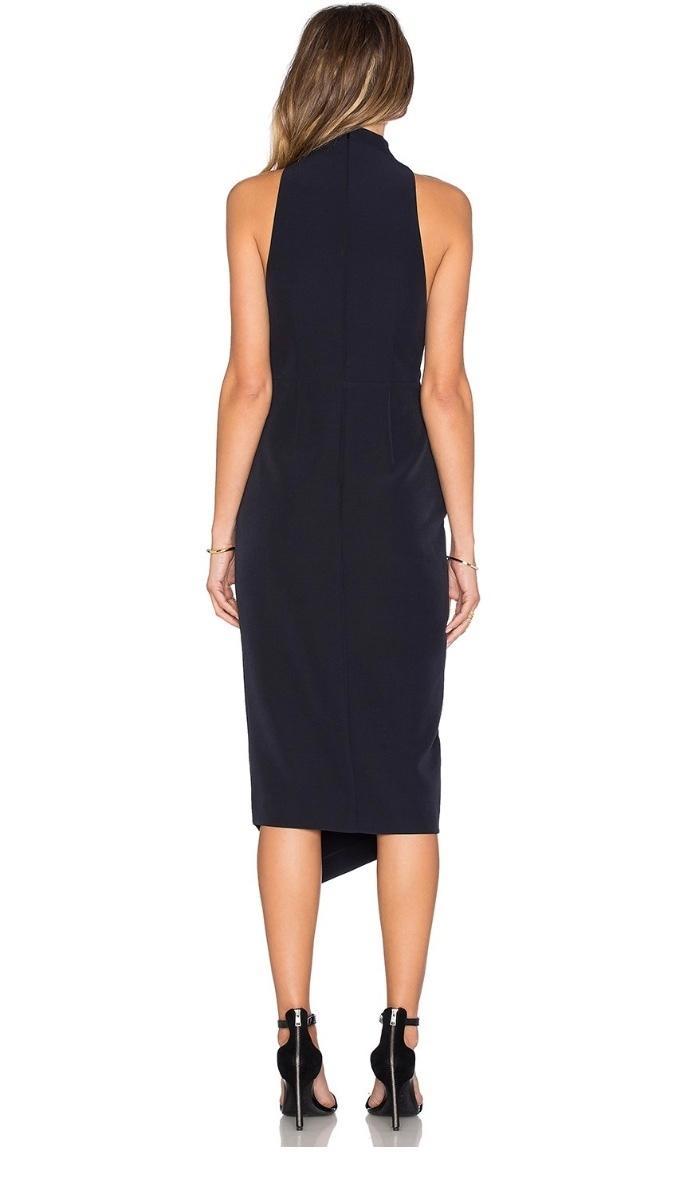 Shona Joy Admiral High Neck Dress in Navy size 6 photo 3