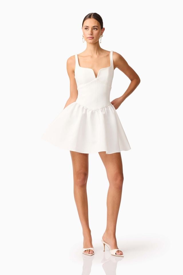 Elliatt Hester Mini Dress - Ivory photo 3